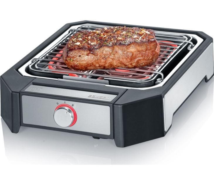 Steakboard Ηλεκτρική Ψησταριά Σχάρας 2300W με Ρυθμιζόμενο Θερμοστάτη Severin 8545