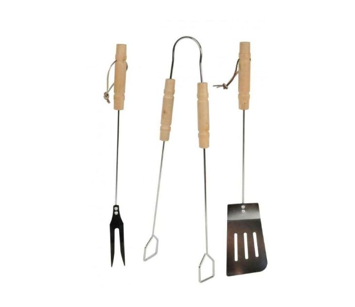 BBQ Tools σετ Εργαλεία BBQ Barbeque με Πιρούνα, Σπάτουλα & Λαβίδα, 3 τμχ. 92101