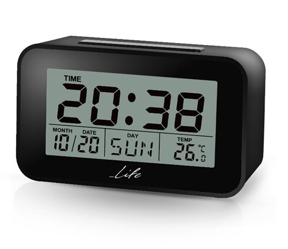 Ψηφιακό ρολόι/ξυπνητήρι με θερμόμετρο & 