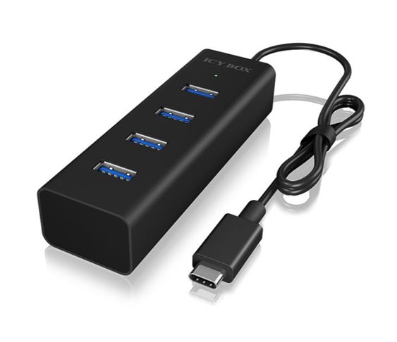 USB 3.0 Hub Aλουμινίου, 4 θυρών µε Σύνδε