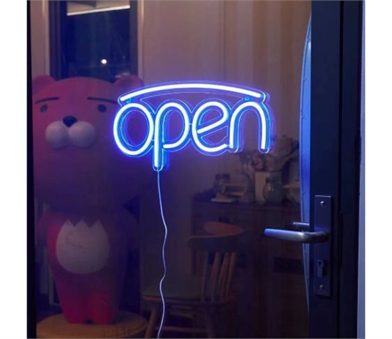 Φωτιστικό Νέον LED Πινακίδα Open