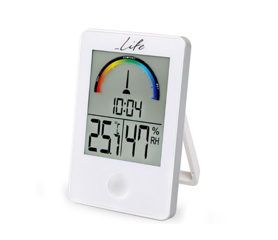 Ψηφιακό Θερμόμετρο/Υγρόμετρο με Ρολόι LIFE WE