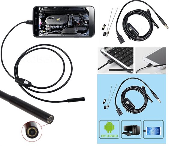 USB Android Αδιάβροχη Ενδοσκοπική Κάμερα 6XLE