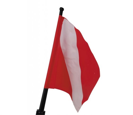 Σημαία Κατάδυσης με Ιστό Κόκκινο-Λευκό Xdive 