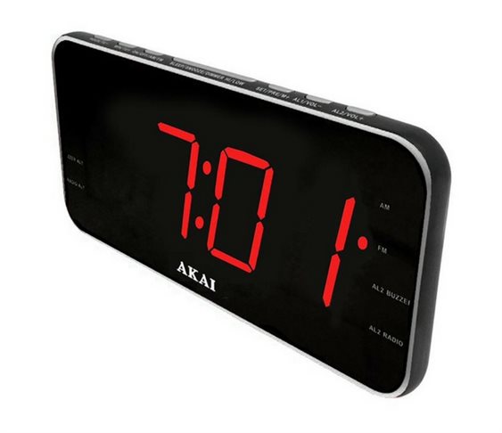 Ψηφιακό Ξυπνητήρι Με Aux-In/ Radio/ USB Charg