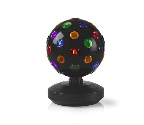 Πολύχρωμη περιστρεφόμενη disco ball, 19 cm, μ