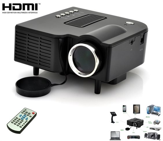 Mini Led Projector με Θύρες HDMI /SD/ US