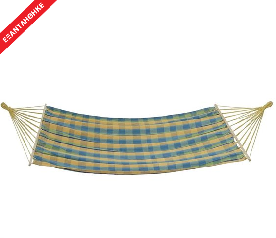 Αιώρα Διπλή Βαμβακερή με Ξύλο 200x125cm 