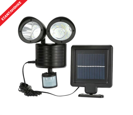 Διπλός Ηλιακός LED Προβολέας 3.7 V με Αν